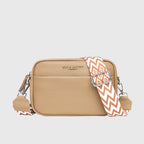Leather Look Shoulder Bag with Adjustable Strap
