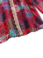 Patchwork Hooded Jacket with Lined Interior
