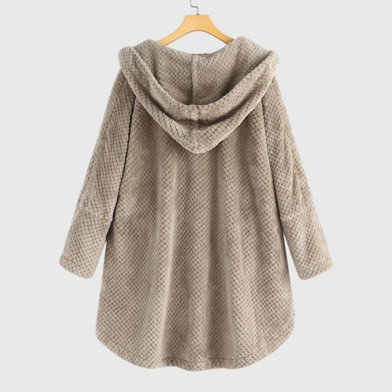 Hooded Fleece Jacket with Soft Warm Handle