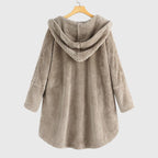 Hooded Fleece Jacket with Soft Warm Handle