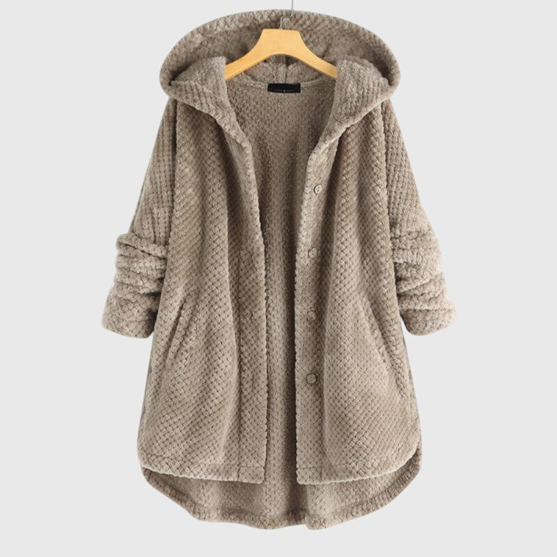 Hooded Fleece Jacket with Soft Warm Handle