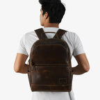 Mochila vintage resistente con tirantes acolchados