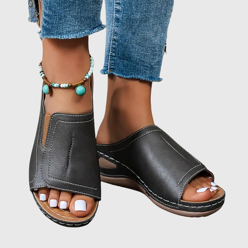 Contoured Sandals with Slip-Resistant Sole