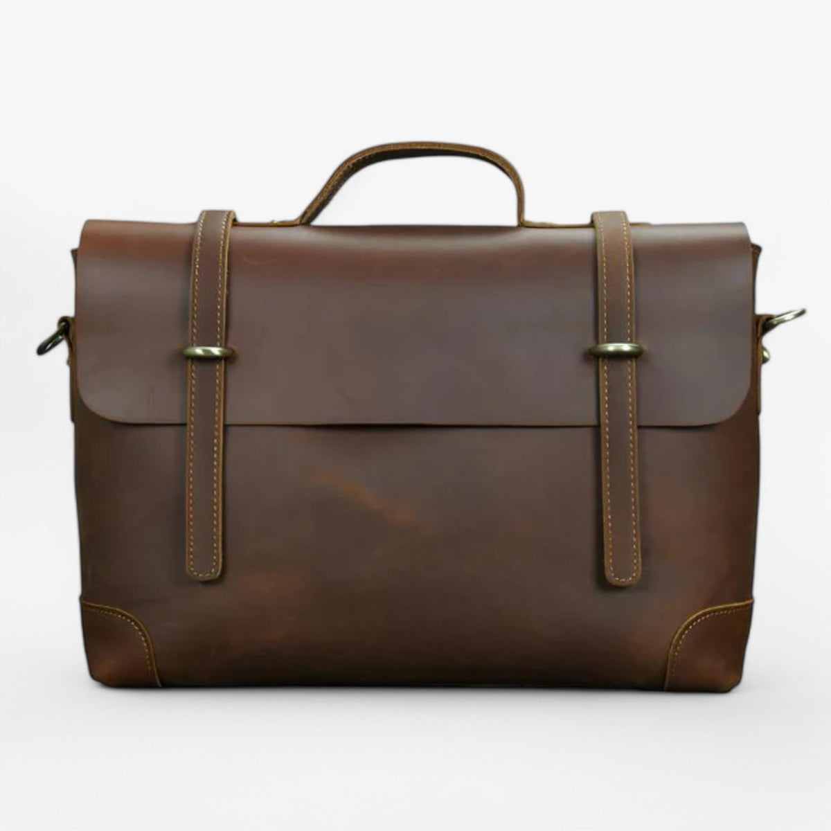 Faux Leather Laptop Bag with Padded Interior