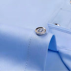 Figursydd finskjorta med button-down-krage och manschetter