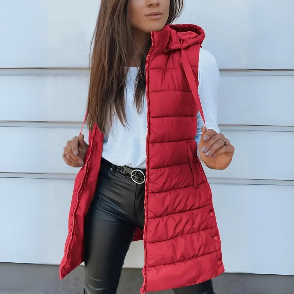 Hooded Sleeveless Vest for Easy Layering