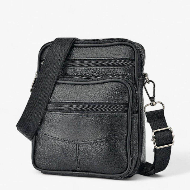 Vertical Crossbody Bag with Multiple Compartments