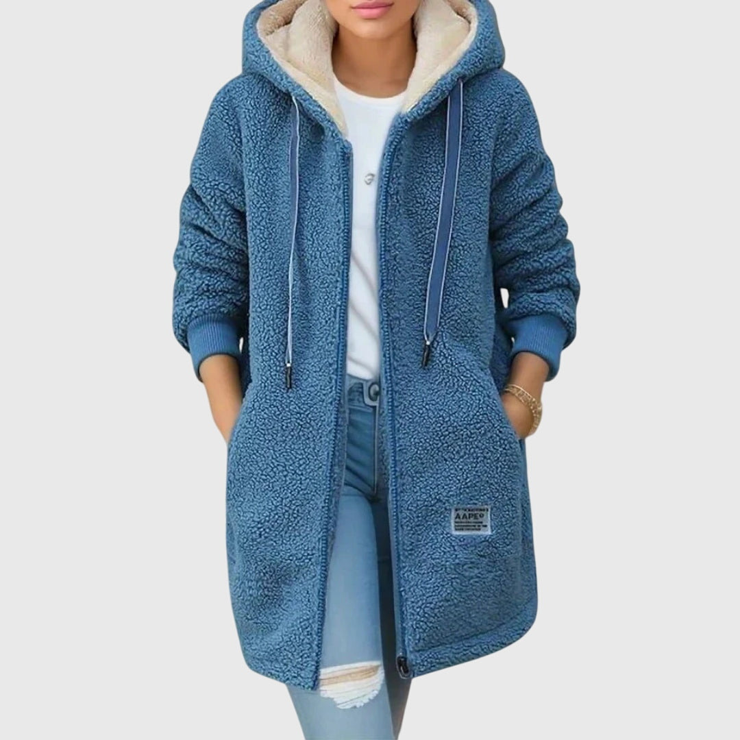 Hooded Fleece Jacket with Warm Soft Handle