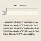 Classic Belt with Pin Buckle and Square Edge