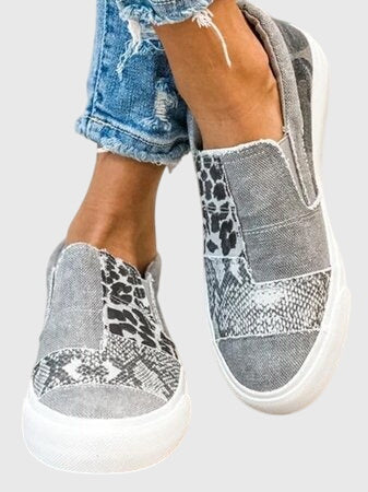 Slip-On Shoes with Shock Absorbing Slip-Resistant Sole