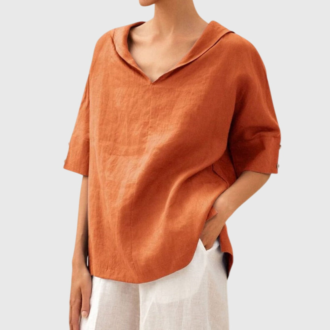 Loose Fit Blouse with Effortless Drape