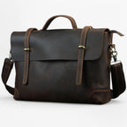 Faux Leather Laptop Bag with Padded Interior