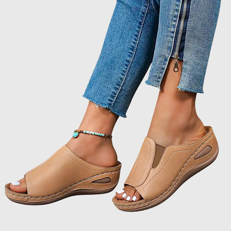 Contoured Sandals with Slip-Resistant Sole