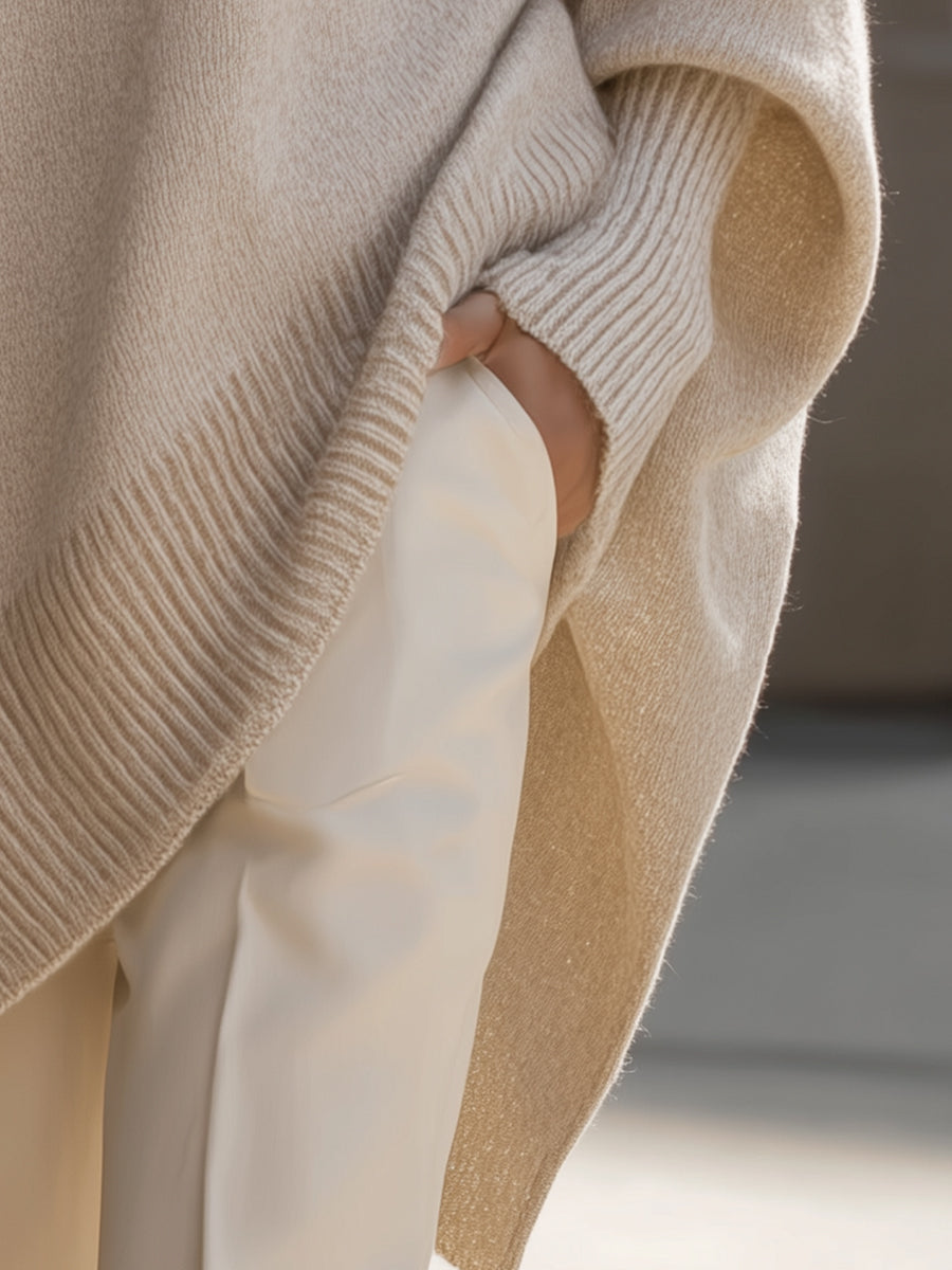Long Sleeve Jumper with Graceful Drape
