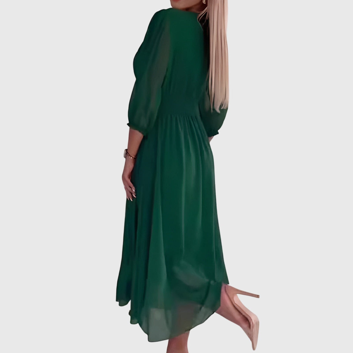 Silky Chiffon Dress with Lightweight Drape