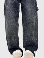 Relaxed Trousers with Sparkling Detail