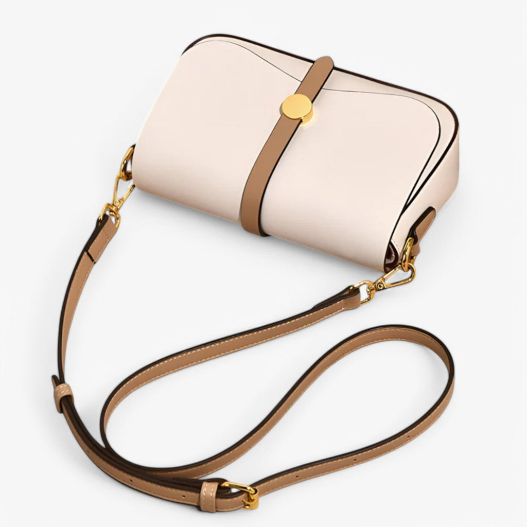 Vegan Leather Shoulder Bag with Spacious Interior
