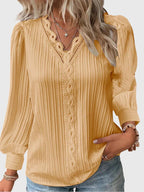 Pullover Blouse with Clean Classic Line