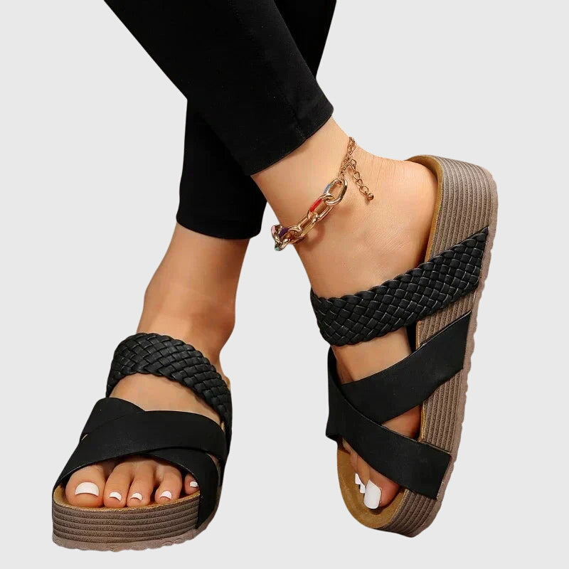 Sandalias acolchadas con empeine transpirable y opción estampada