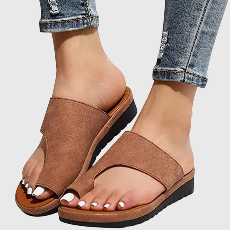 Summer Sandals with Slip-Resistant Sole and Metallic Options
