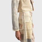 High Waisted Wide Leg Jeans with Cropped Hem