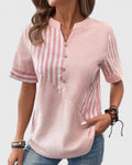 Blusa de rayas con corte holgado y clásico