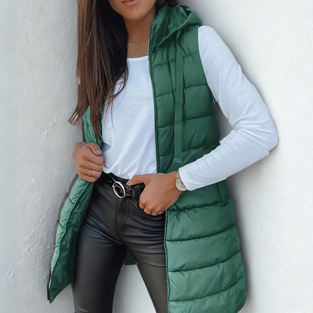 Hooded Sleeveless Vest for Easy Layering