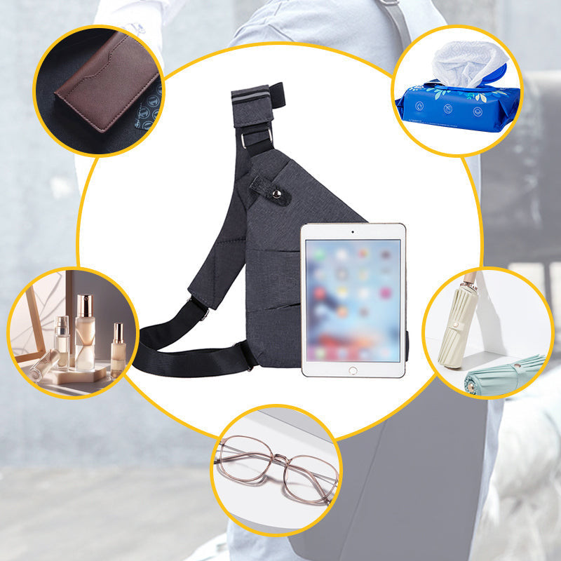 Bolso de hombro antirrobo con transporte ergonómico