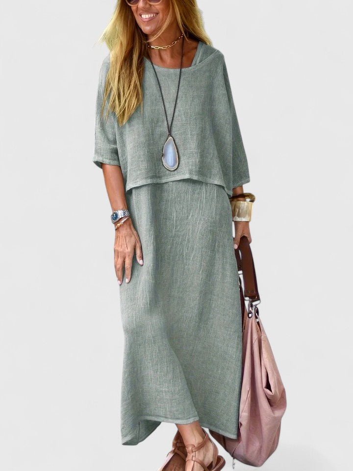 Coordinated Two Piece Set with Top and Skirt