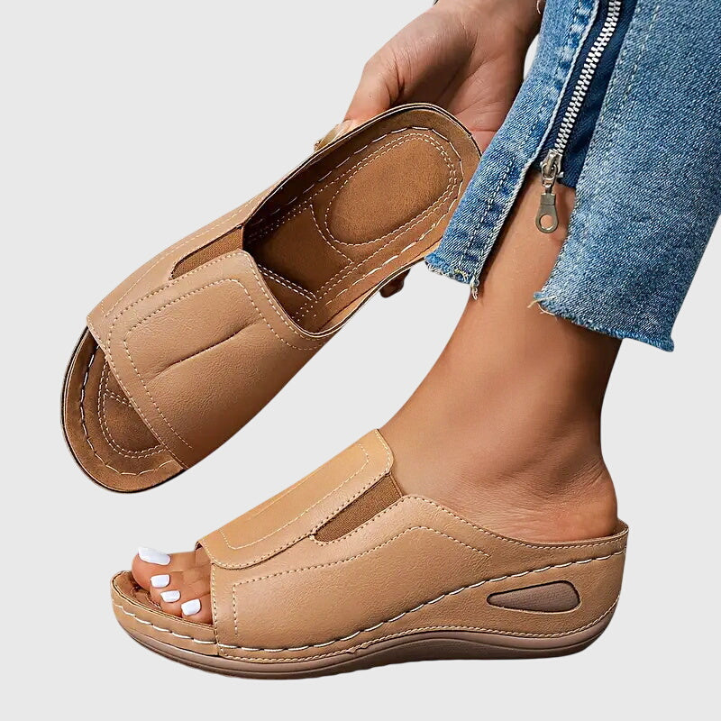 Contoured Sandals with Slip-Resistant Sole