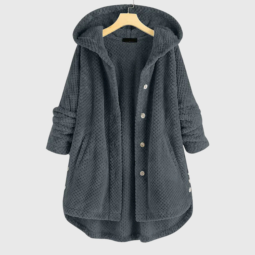 Hooded Fleece Jacket with Soft Warm Handle