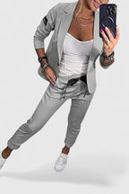 Blazer Two Piece Set with Soft Silhouette