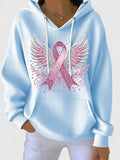 Hooded Jumper with Drawstring and Pockets