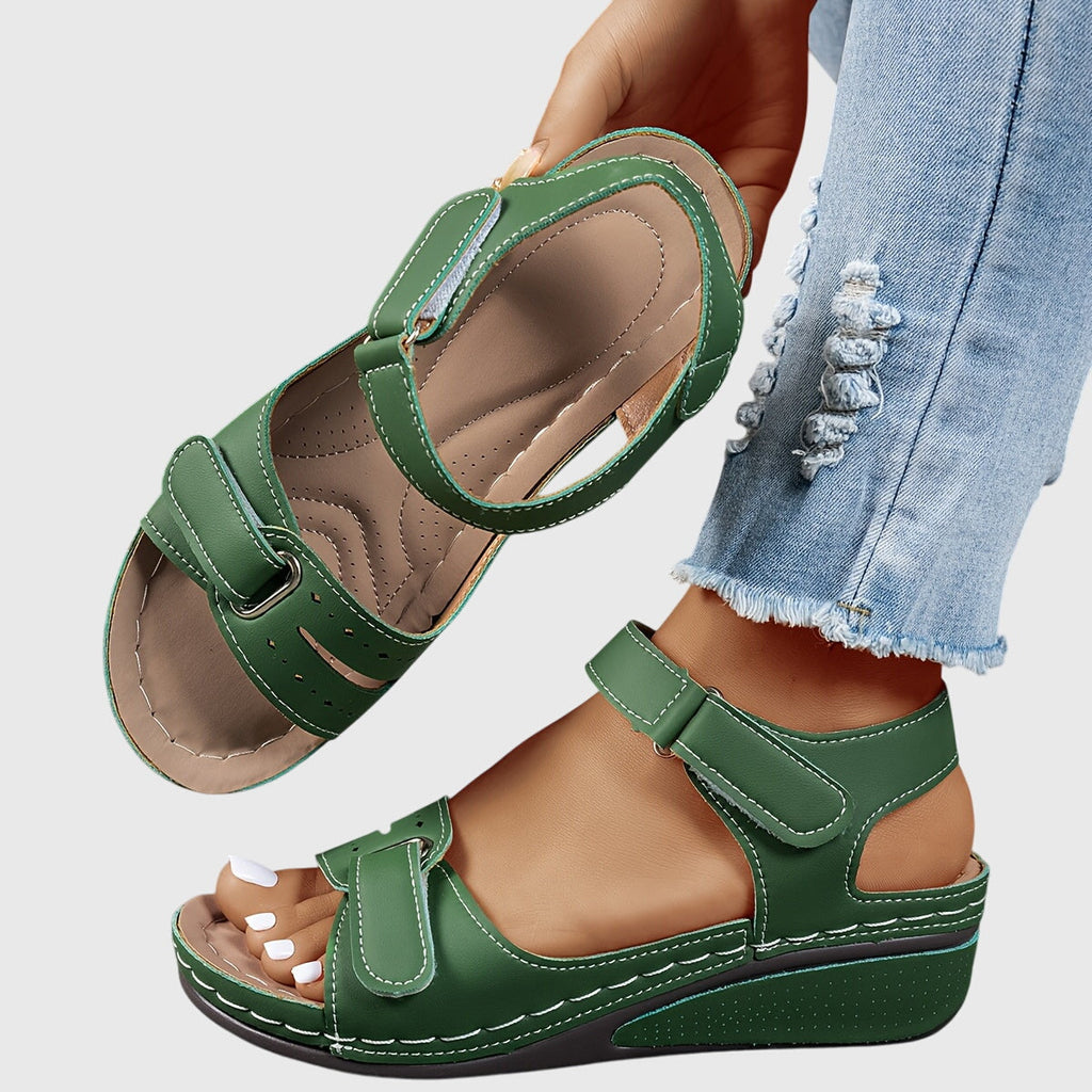 Stable Sole Sandals with Supportive Heel