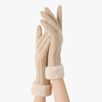 Fleece-Lined Winter Cycling Gloves with Touchscreen Tips