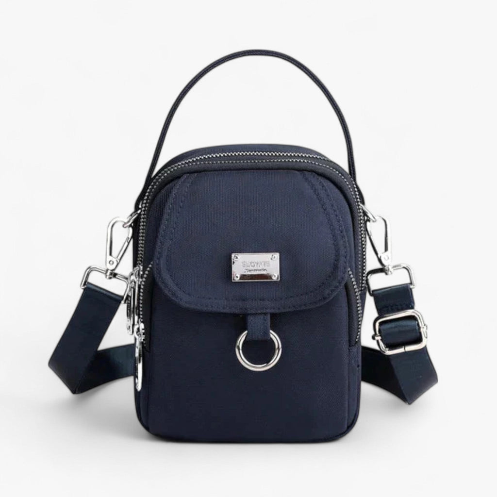 Compact Eco-Leather Shoulder Bag with Adjustable Strap