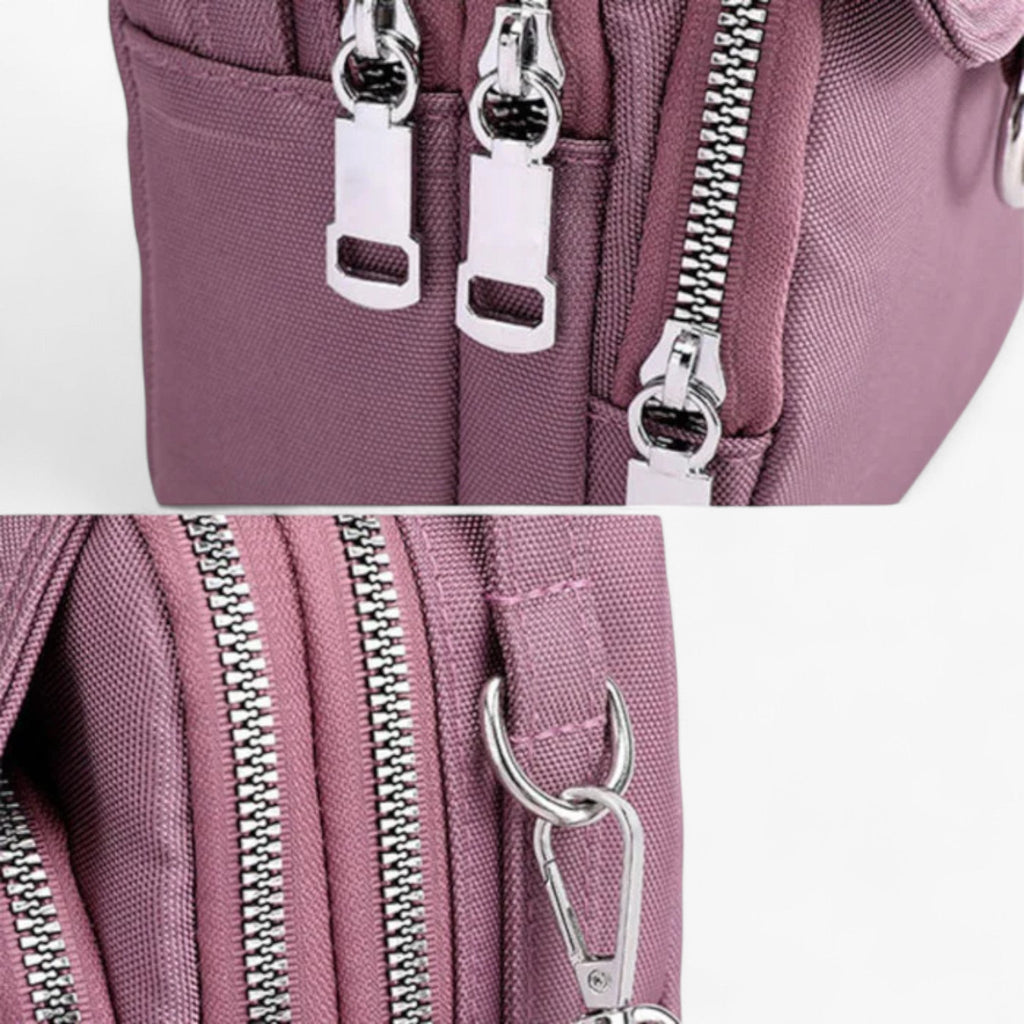 Compact Eco-Leather Shoulder Bag with Adjustable Strap