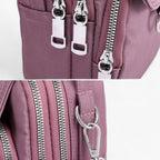 Compact Eco-Leather Shoulder Bag with Adjustable Strap