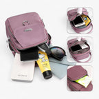 Compact Eco-Leather Shoulder Bag with Adjustable Strap