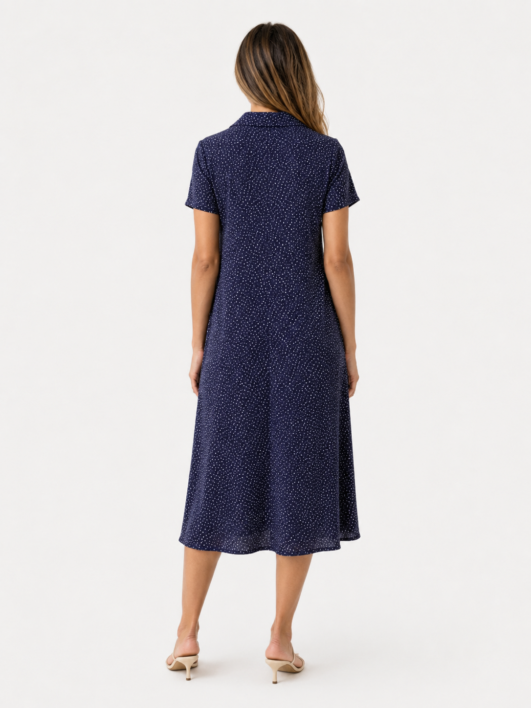 Printed V-Neck Dress with a Relaxed Everyday Fit