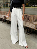 Tailored Trousers with Structured Non-Stretch Fabric