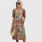 Lightweight Midi Dress with Flattering Fit