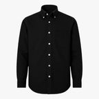 Men's Classic Long-Sleeve Cotton Shirt with Regular Collar