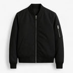 Chaqueta minimalista con cremallera para el entretiempo, para hombre