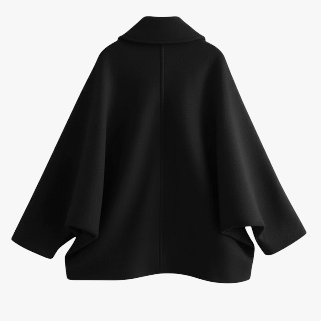 Abrigo de lana oversize con una silueta holgada para el invierno