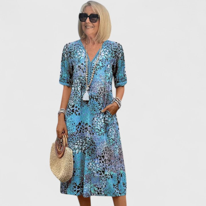 Lightweight Midi Dress with Flattering Fit