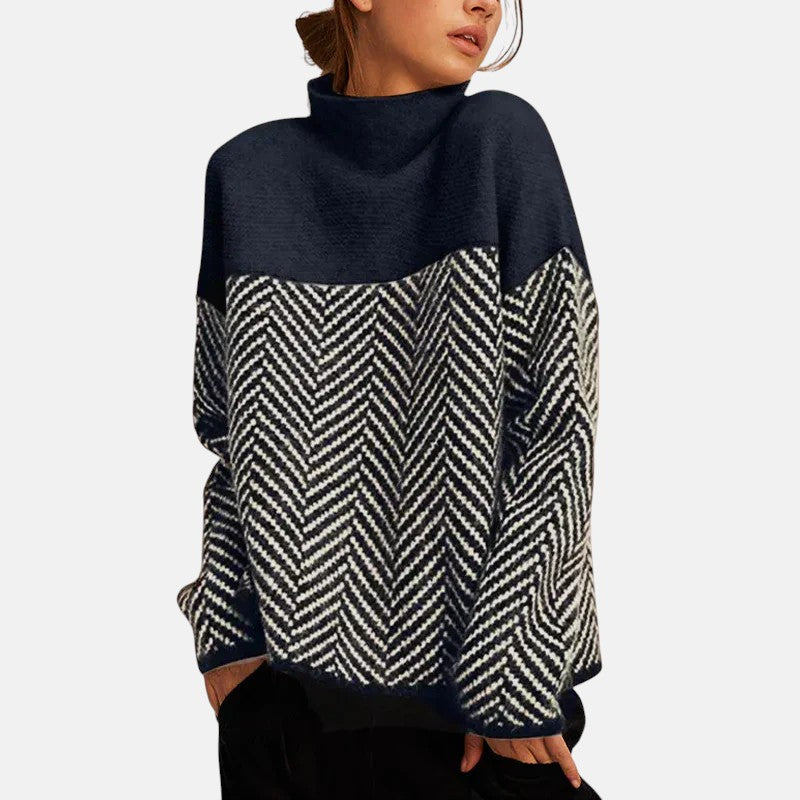 Collared Jumper with Structured Soft Texture