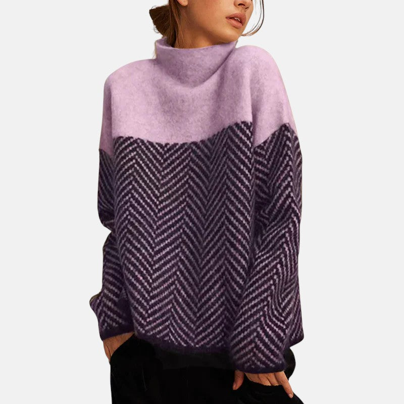 Collared Jumper with Structured Soft Texture