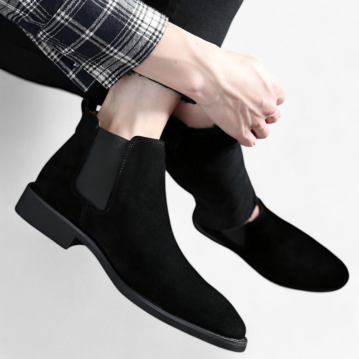Botas de hombre sin cordones con ajuste ergonómico y cómodo