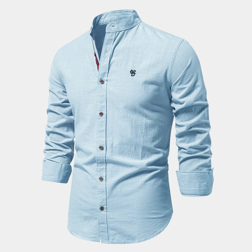 Camisa de hombre de corte moderno para la oficina y el tiempo libre